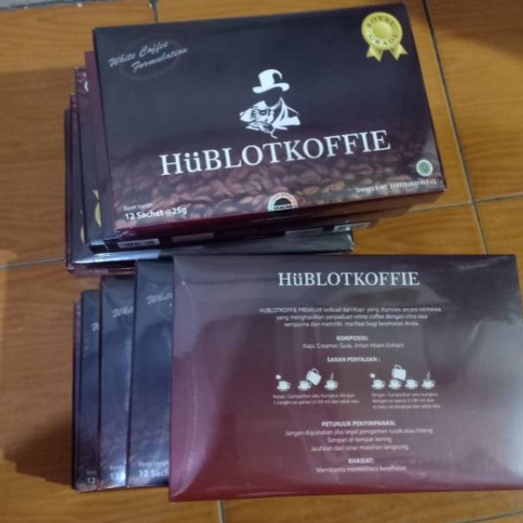 

Koffie Hublot eceran isi 3 sachet