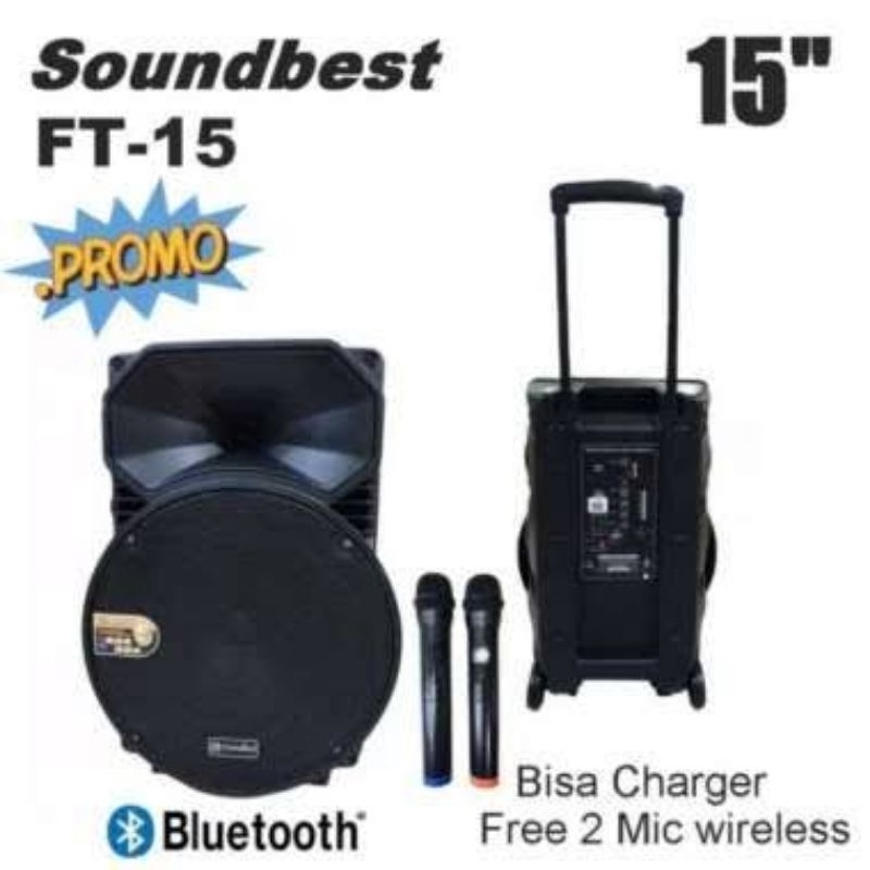 SPEAKER PORTABLE SOUNDBEST FT15 15 INCH FT 15