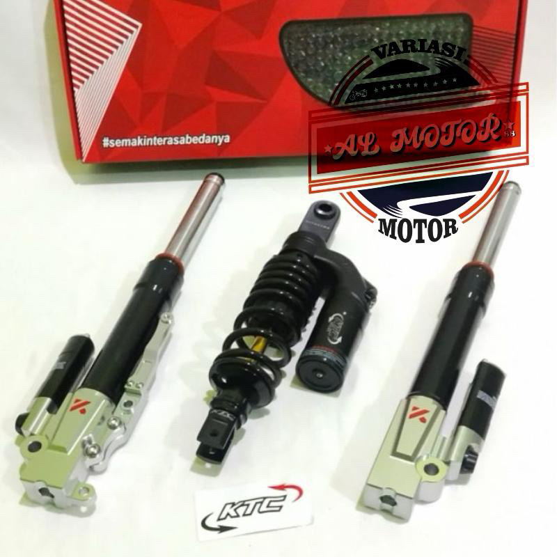 Paketan Shock Breaker KTC Depan Belakang Vario125 Vario150 Vario110 Scoopy Spacy Beat karbu Beat fi 