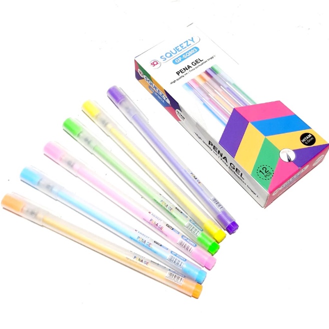 

Diskon HARGA GROSIR (1kotak/12pcs ) PULPEN GEL PEN BODY MATTE COLOR 0.5MM ( HITAM )