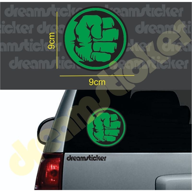 

Cutting Sticker Hulk Logo Stiker