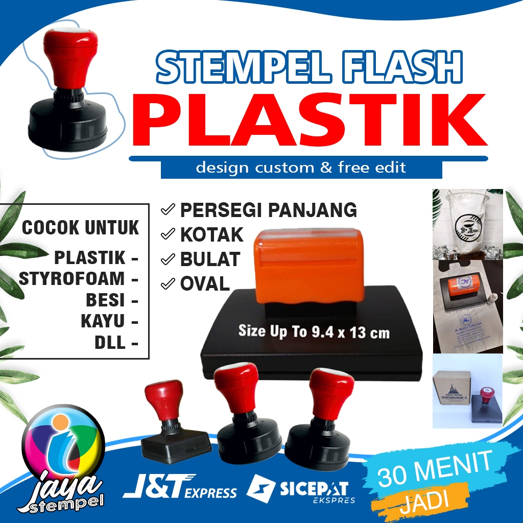 

stempel plastik / stempel sterofom / stempel cup plastik FREE tinta refil