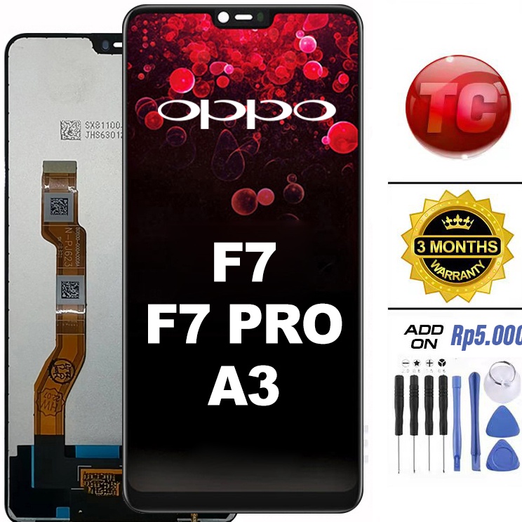 LCD OPPO F7 - F7 PRO A3 Original 100% LCD TOUCHSCREEN Fullset Crown Murah Ori Compatible For Glass T