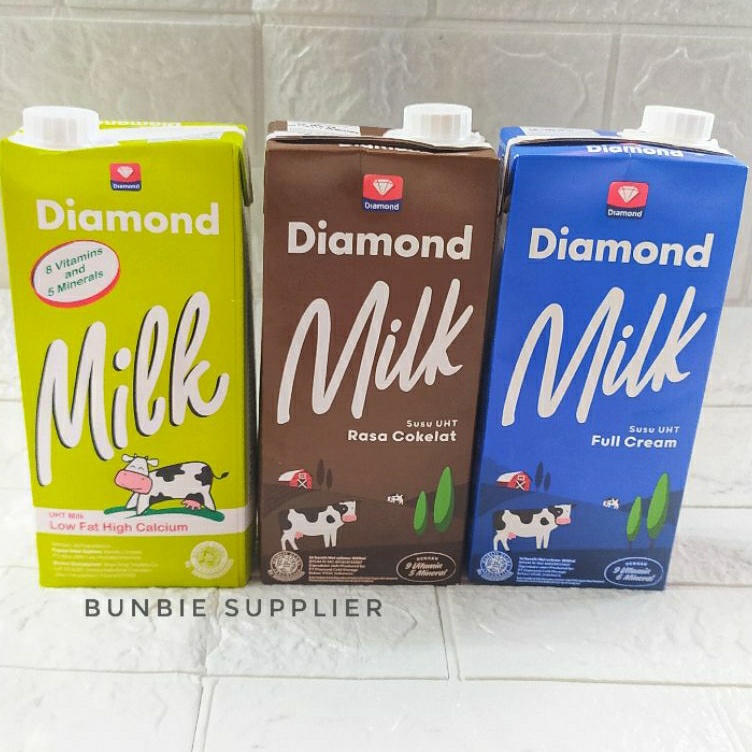 

Susu UHT Diamond 1Liter (satuan) | Full Cream | Cokelat | Lowfat 1000ml