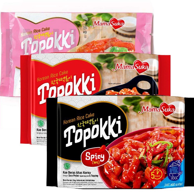 

Topokki Instan Korea Rice Cake MamaSuka toppoki HALAL 134 gr Mama Suka Topoki korean