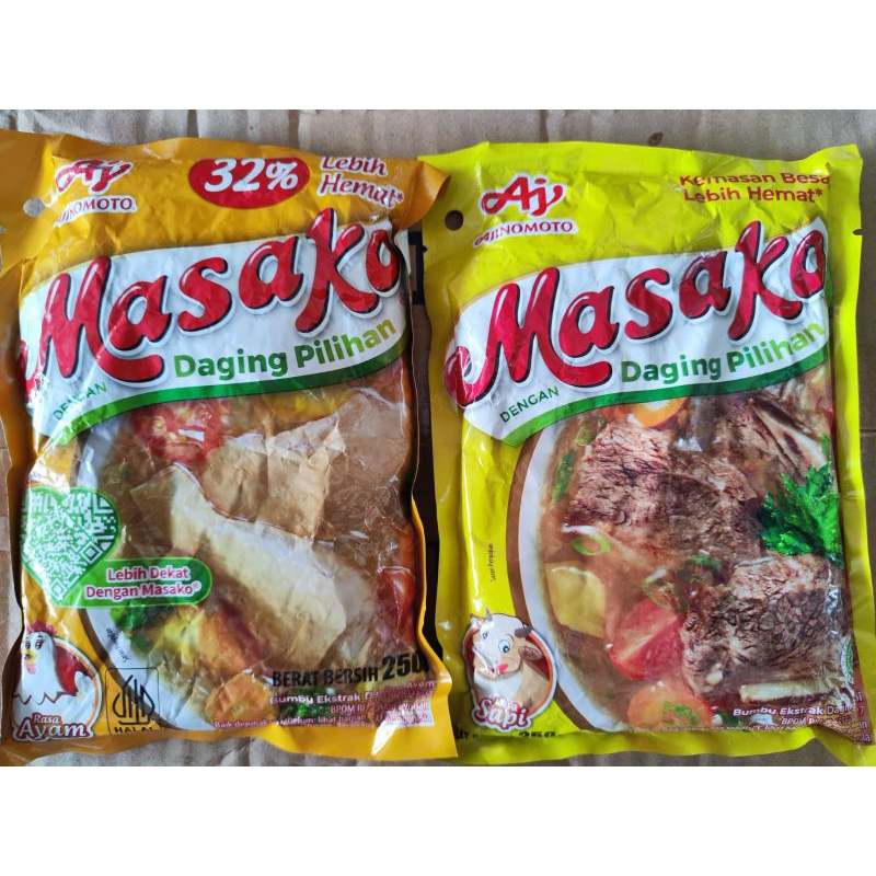 

MASAKO AYAM / SAPI 250GR PER DUS ISI 48 PCS