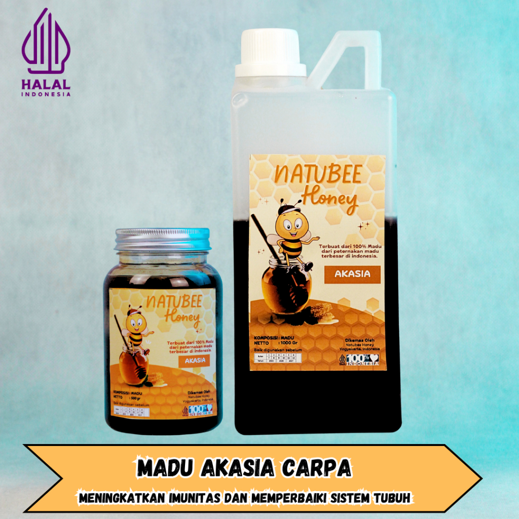 

Madu Murni Nektar Akasia Carva Carpa madu hutan 100% - natubee Honey