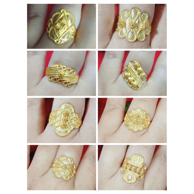 cincin 1/2 suku sepuh emas murni