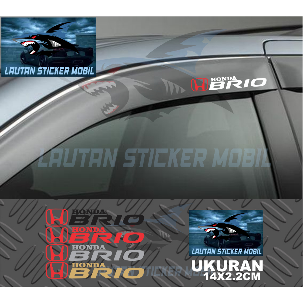 stiker talang air mobil brio cutting sticker talang air mobil honda brio