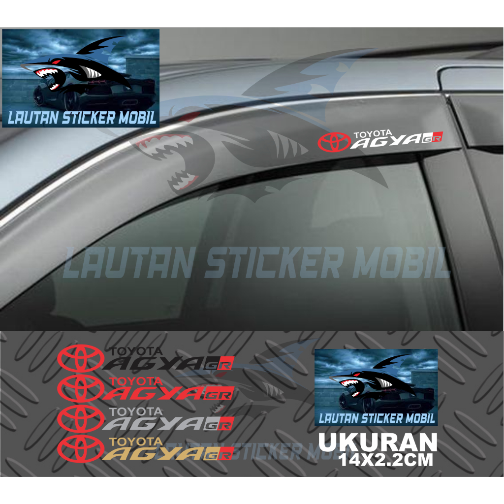 stiker talang air mobil agya gr cutting sticker talang air mobil toyota agya gr
