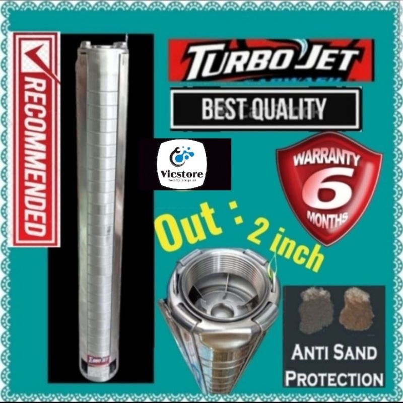 Garansi kipas pompa satelit 3hp 4 inch stainless sp8/15 submersible