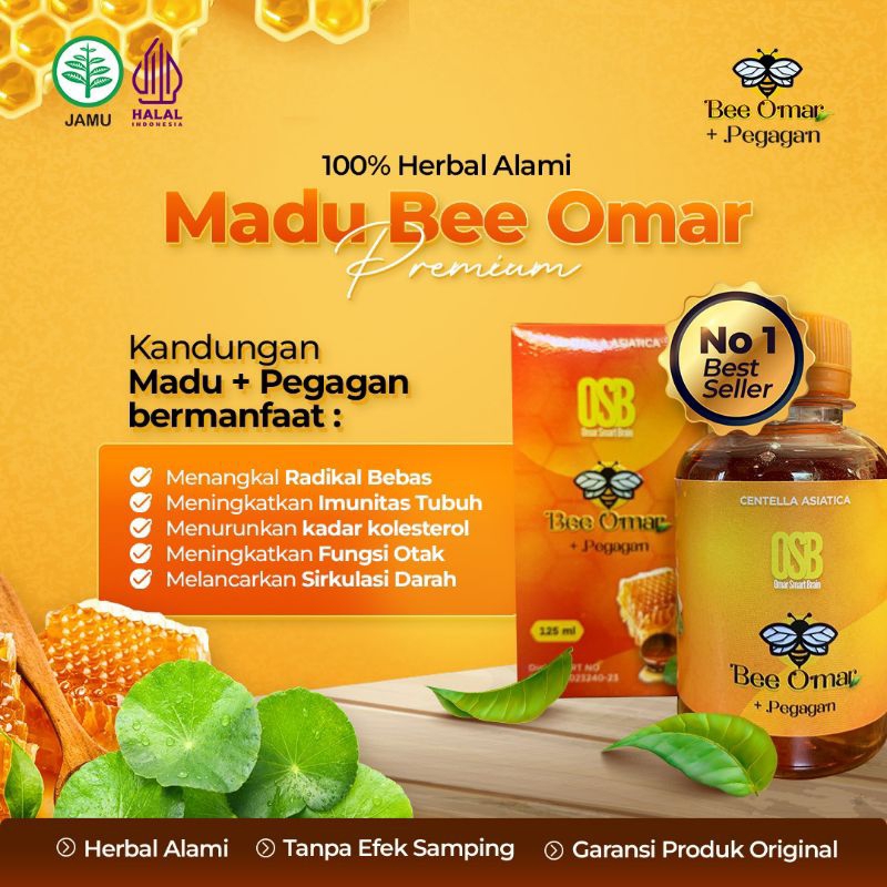 

OSB Madu Bee Omar dengan Pegagan 100% Original