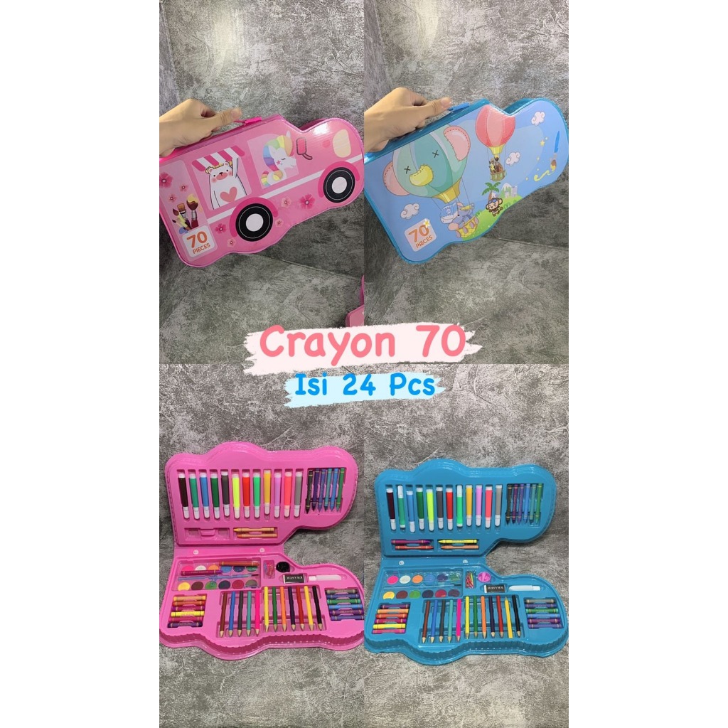 

HM92 Crayon Lab Non Toxic Krayon Triangular Crayon Plastik Anti Kotor Tangan Crayon Lab Triangle