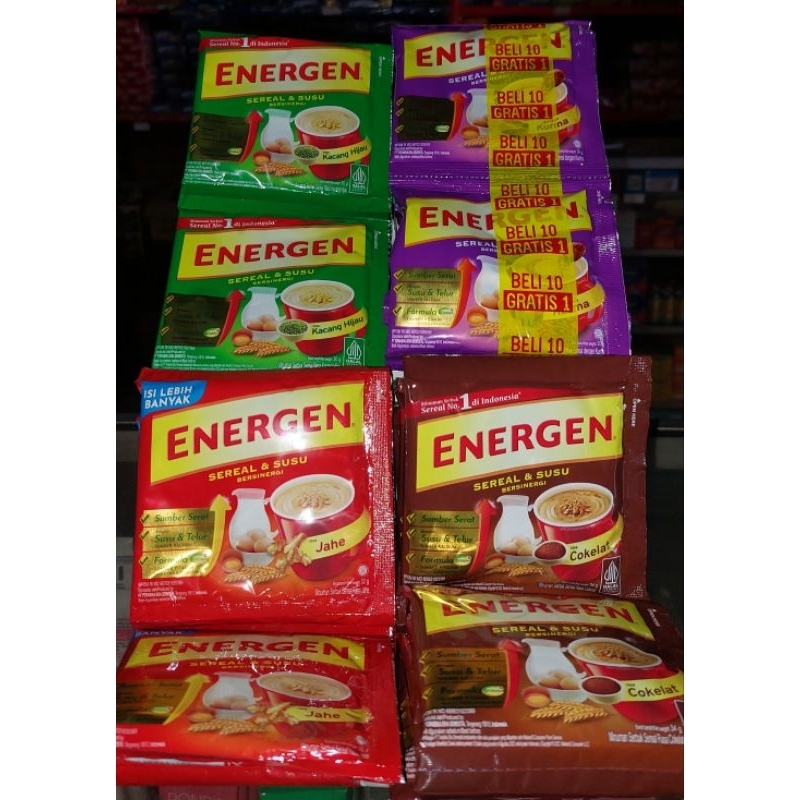 

Energen sereal renteng isi 10 x 30g