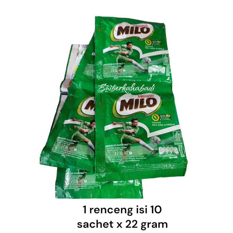 

Milo Active Go 1 renceng isi 10 Sachet x 22 gram