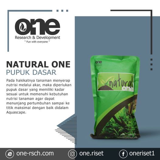 Pupuk Dasar Aquascape Aquarium Natural One Research  / Aquagizi Aquariset