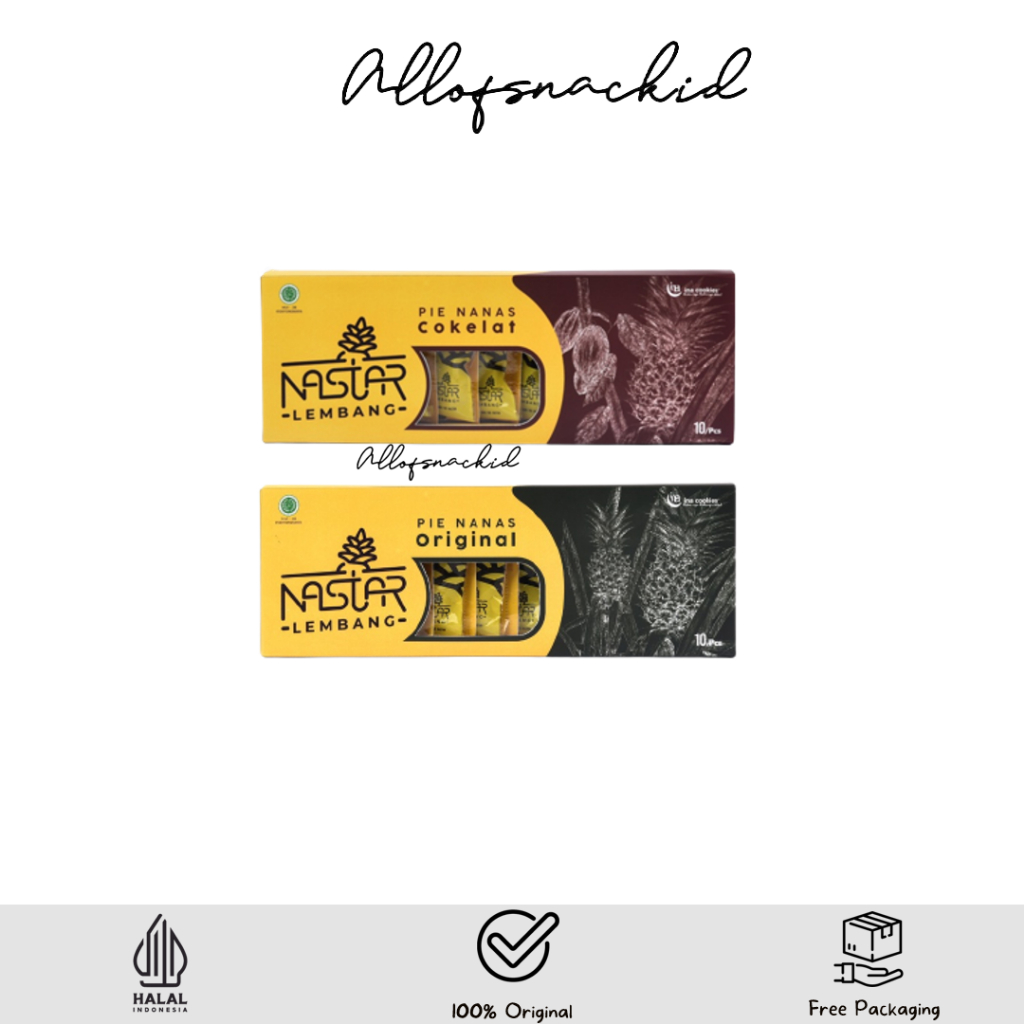 Ina Cookies - Kue Kering / Pie Nanas - Nastar Lembang - (1 Box isi 10pcs) - 170gr