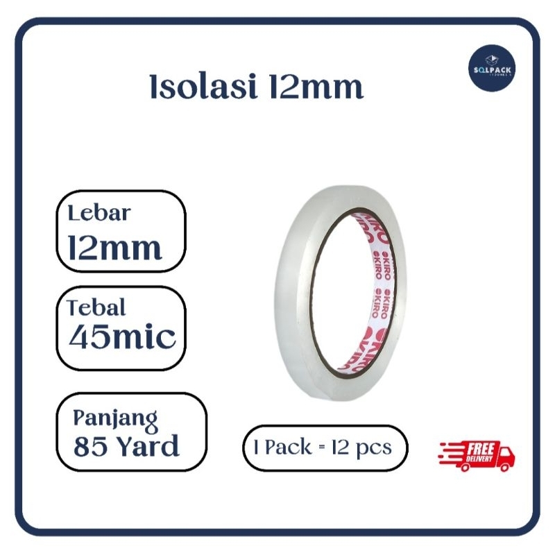 

Selotip / Isolasi Okiro 85 Yard x 12mm dan 24mm