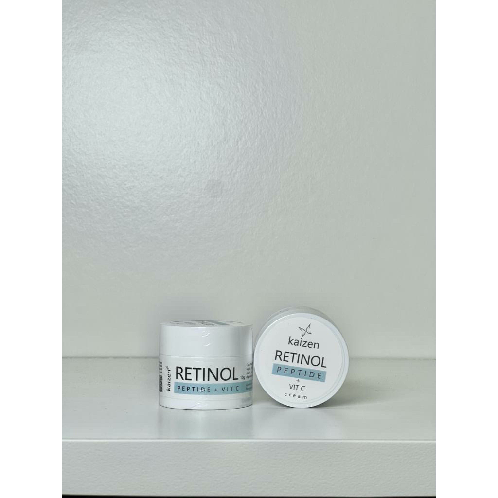 Kaizen Cream Retinol Peptide + Vit C 10 gr | Krim Malam Pencerah