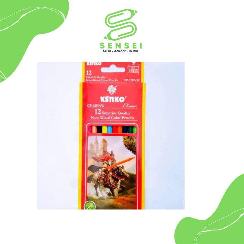 

(SET) Pensil Warna Kenko CP-12FNW/Kenko 12 Warna CP-12FNW/Pensil Warna