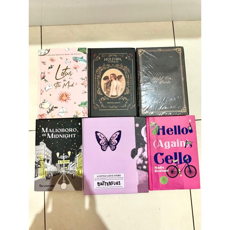 NOVEL AU PRELOVED & SEALED MALIOBORO BUTTERFLIES HELLO CELLO (AGAIN) LOTUS IN THE MUD (PINK COVER) H