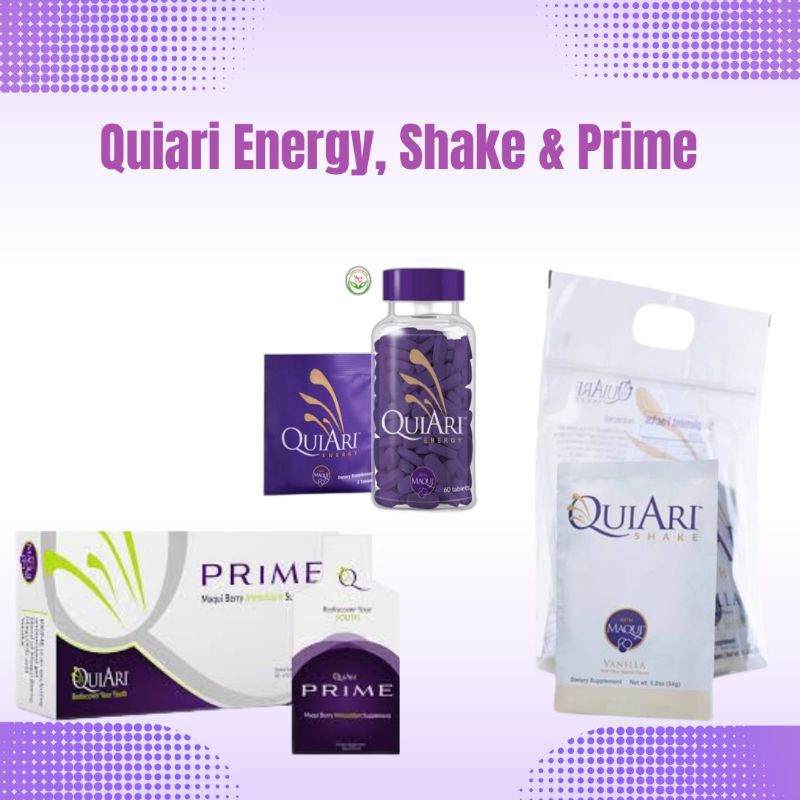 Paket Lengkap Quiari 3 Jenis Produk | Quiari Energy | Quiari Shake | Quiari Prime