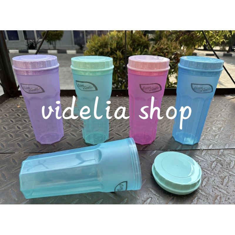 Tumbler ocean 700ml ulir/ Gelas tutup putar / gelas tutup ulir/ gelas souvenir/ mug tutup/ tumbler