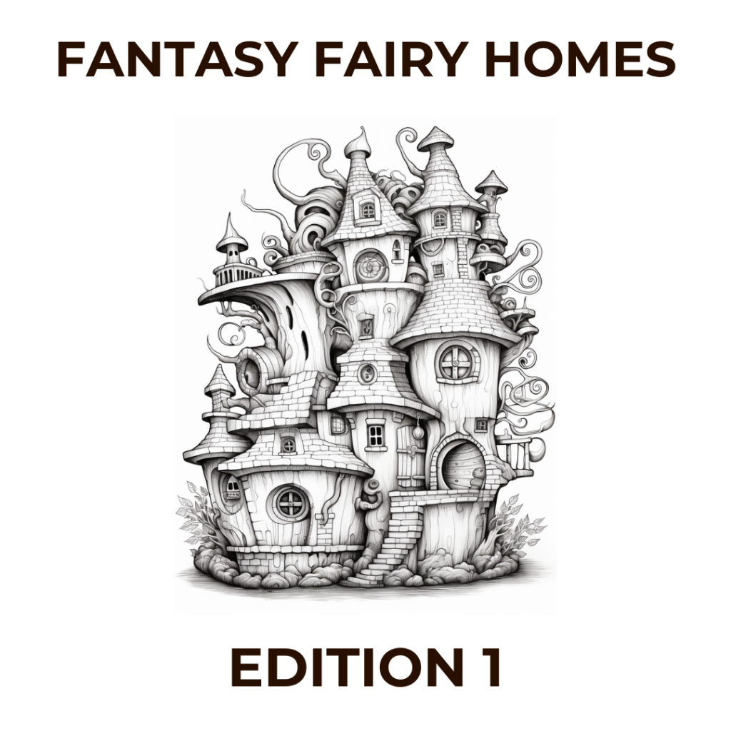 

Halaman Mewarnai Tema Rumah Peri Fantasi Edisi 1 File Digital