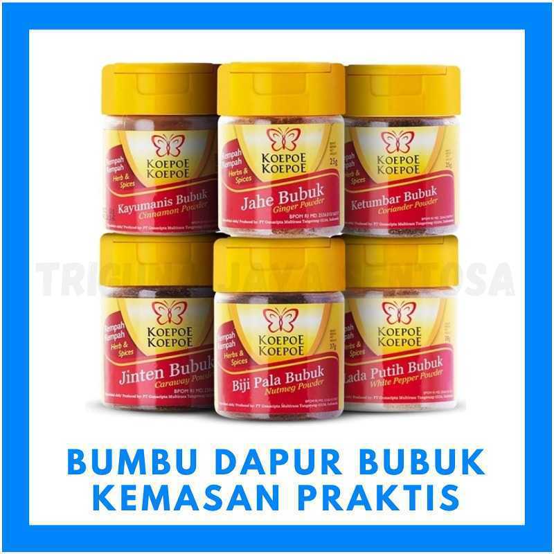 

Bumbu Dapur Masak Rempah Koepoe Bawang Putih Lada Hitam Kunyit Sendawa Gulai Kari NgoHiong Pala Kayu Manis Ketumbar Cabe Bubuk Basil Parsley Oregano Rosemary Thyme Var