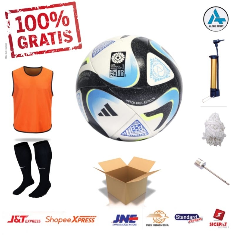 Bola sepak Adidas original gratis Rompi dan Kaos kaki