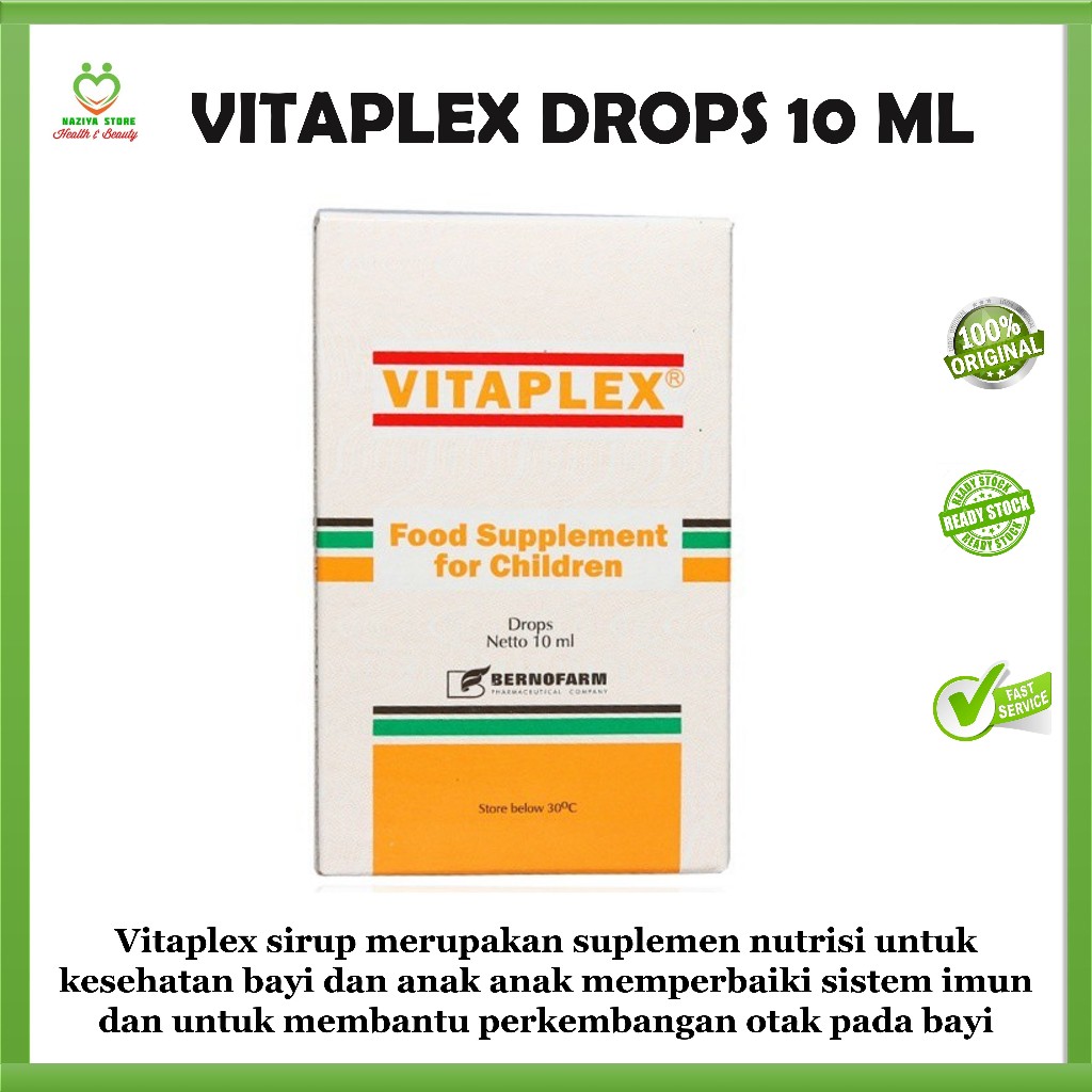 VITAPLEX DROPS Bayi 10 ml Multivitamin - Vitamin Bayi Nutrisi Otak Bayi dan Anak anak