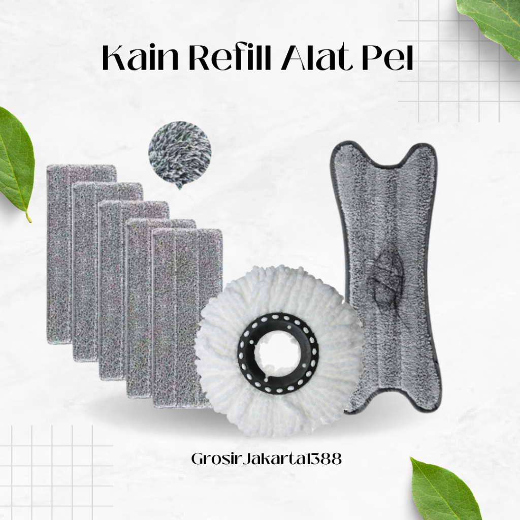 Kain Refil Alat Pel Lantai Kain Pel Lantai / Kain Pel Lantai Refill Mop Pel Lantai