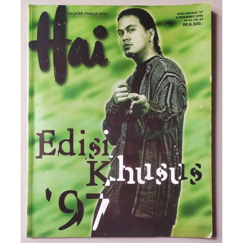 Majalah Hai Edisi Khusus 1997 : Cover Wong Aksan - Ahmad Dhani - Dewa 19