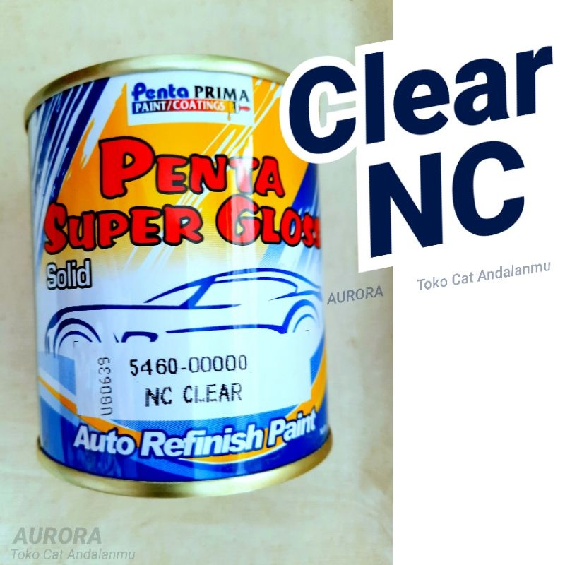 Cat Penta Supergloss NC Clear Vernis Mengkilap Anti Gores Pelindung Cat Mobil dan Motor Kemasan 200c