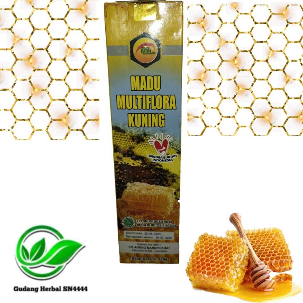 

AMK Madu Multiflora Kuning 470 gram