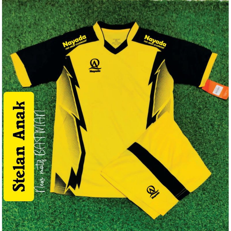 kaos bola atau baju bola junior umur 7 tahun s/d 13tahun
