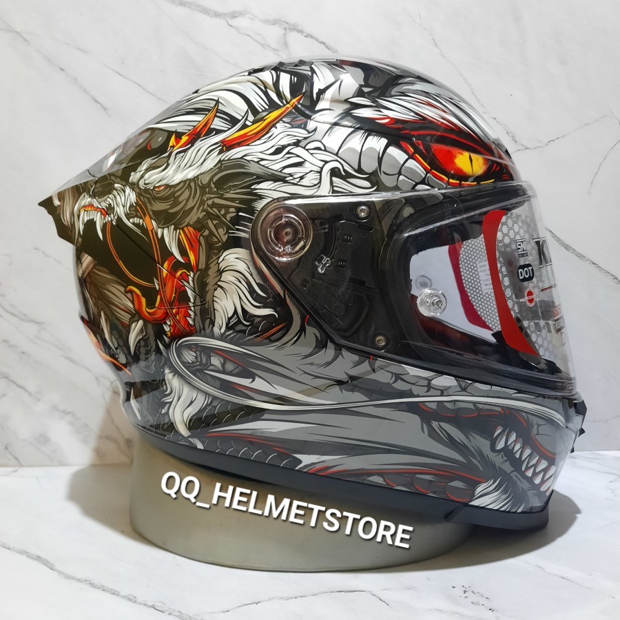 HELM KYT STRIKER REPAINT DRAGON HLEM KYT REPAINT FULLFACE