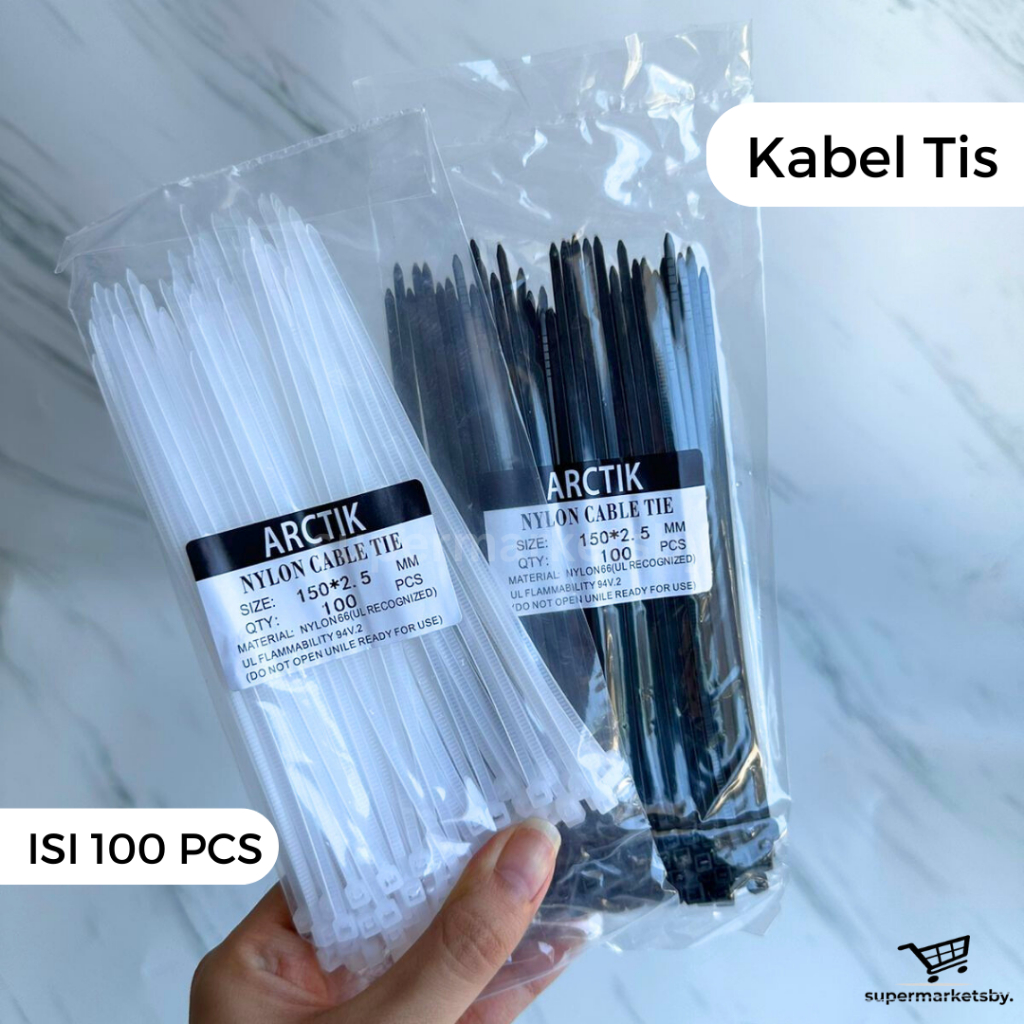 

Kabel Tis Uk. 2,5x150 mm / Tali Segel Uk. 2,5x150 mm / Cable Ties