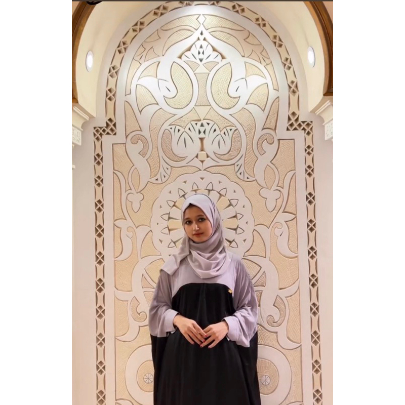 Kaftan Crinkle Airflow Import Premium Busui Size Jumbo Kaftan Terbaru Motif salur Anjanistore Origin