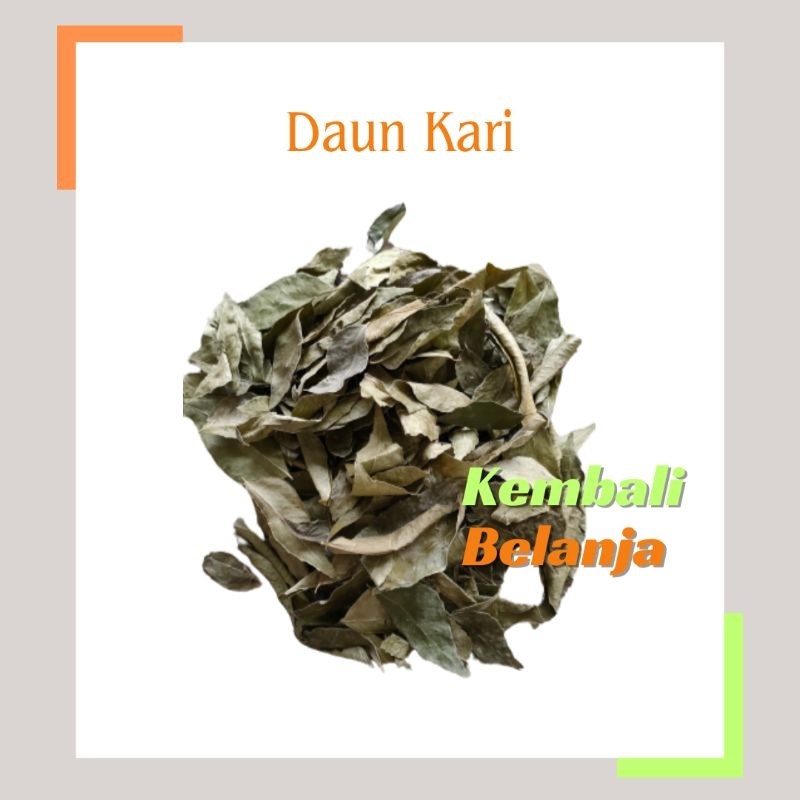 

Daun Kari Kering 100 Gram/ Daun Kare Kering/ Daun Salam Koja Kering/ Dry Curry Leaves