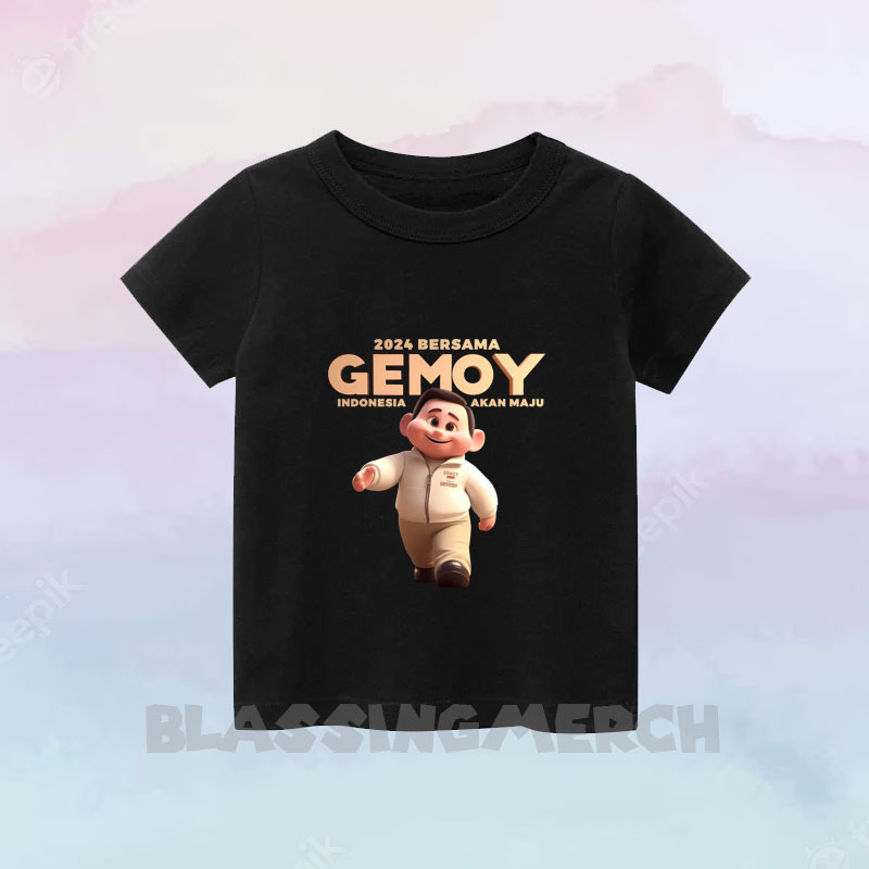 BAJU ANAK KAOS ANAK VIRAL PRABOWO GEMOY PRABOWO GIBRAN CAPRES 2024