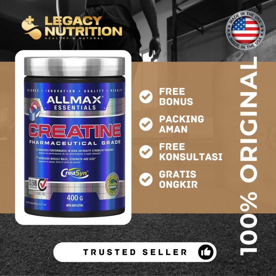 Allmax Nutrition Creatine 400gr Allmax Creatine Micronized 400 gr ORI Allmax Nutrition Micronized Cr