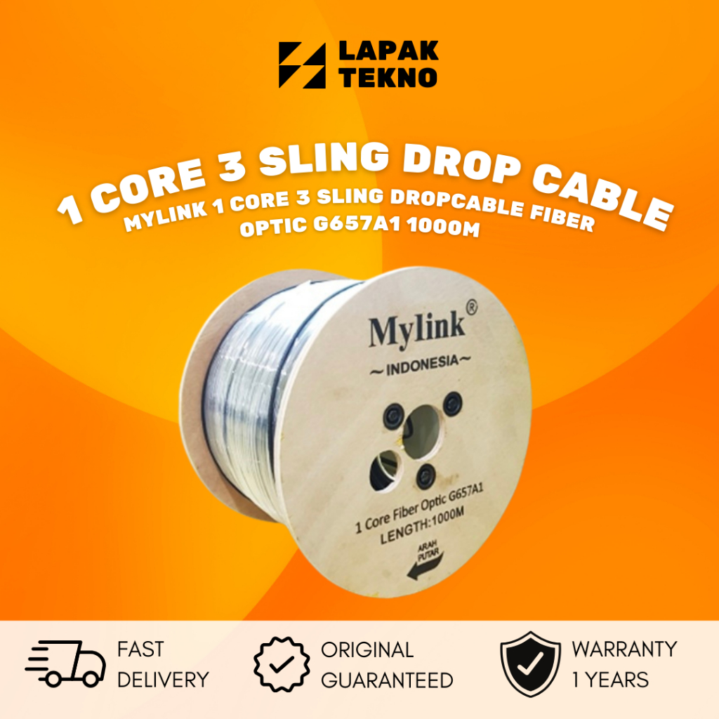 MYLINK DROPCORE 1 CORE 3 SELING FIBER OPTIC G657A1 1 KM / 1000M