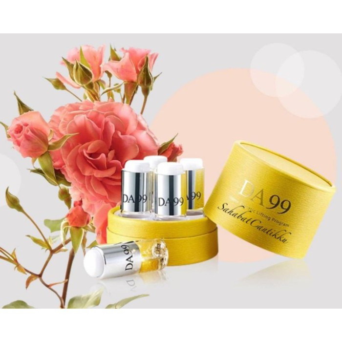 BOX ISI 4 BOTOL DA99 serum lifting home care pengencang wajah melting thread (hasil langsung terliha