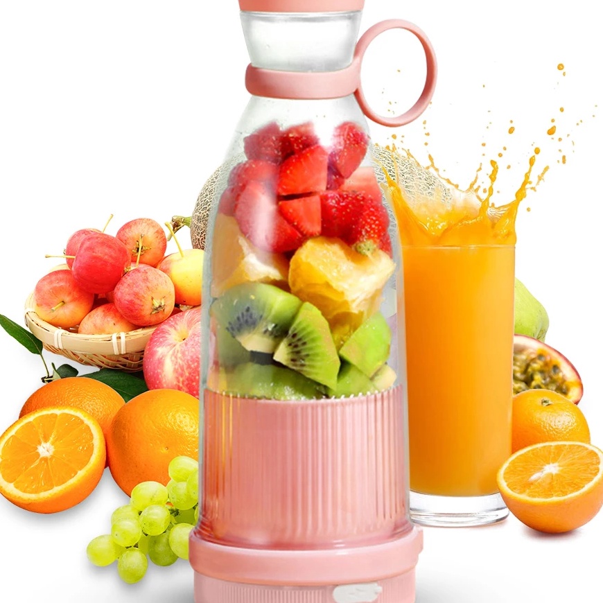 CVPH3790 Terlaku.../ JUICE BLENDER PORTABLE 380ML CUP BOTOL MINI JUICER JUS BATERAI CHARGE