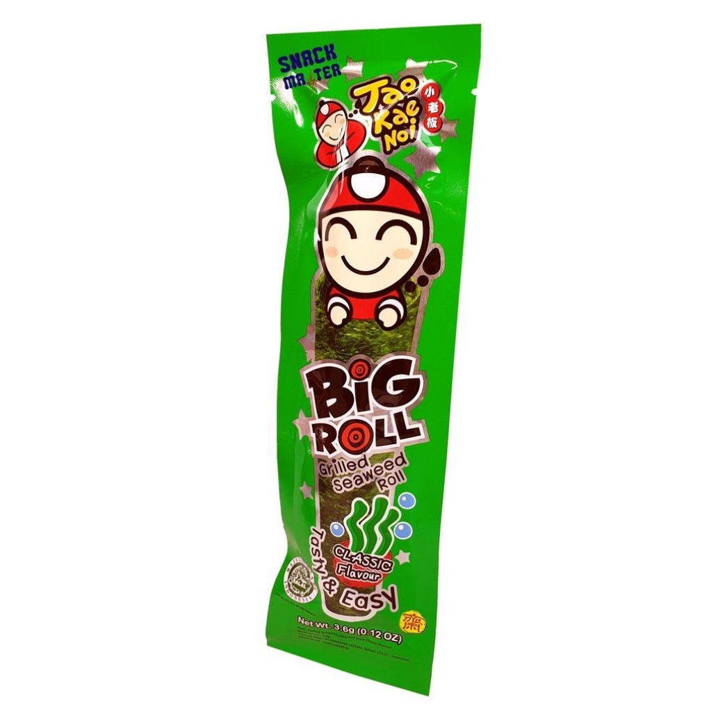 Tao Kae Noi Grilled Seaweed Big Roll 3.6g (box isi 12)