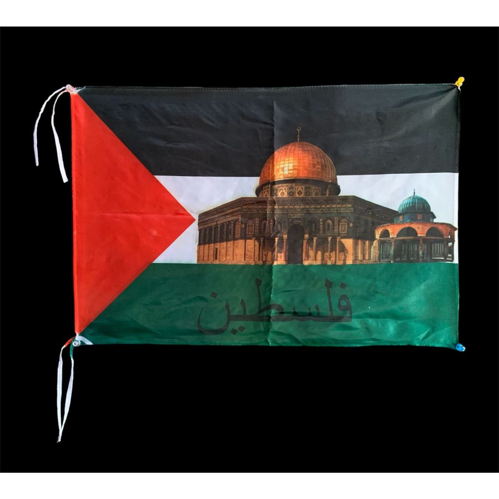 Bendera palestina printing gambar masjid al - aqsa gaza palestina bendera mobil