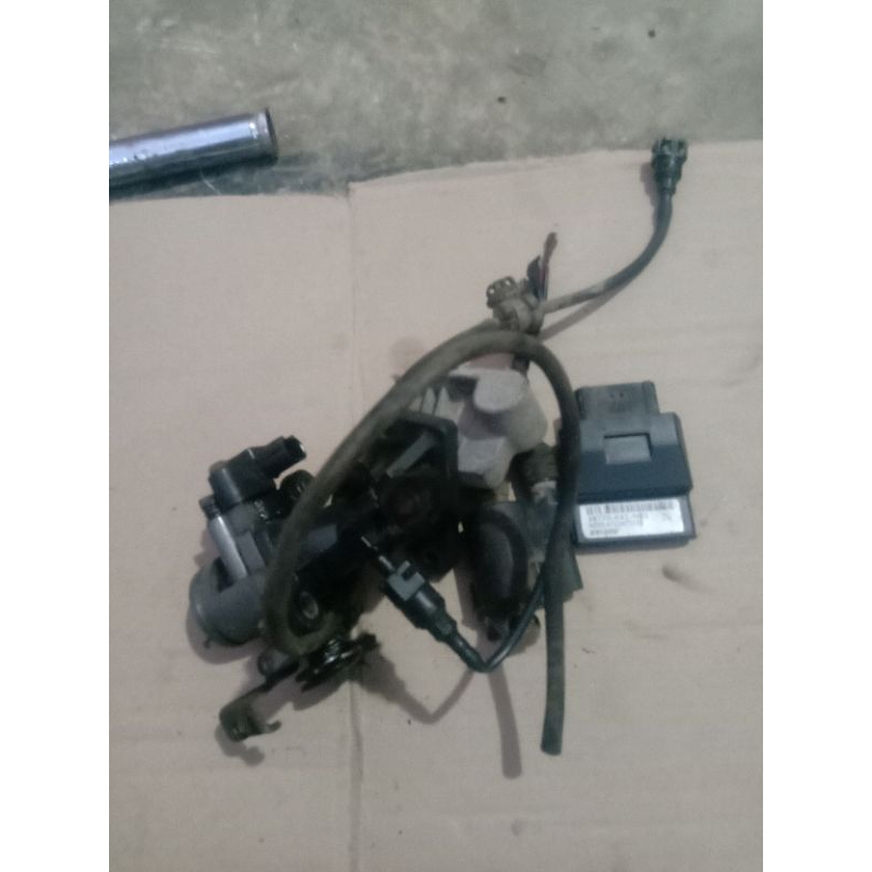 ECU CDI kiprok terotol bodi CKP injektor motor Supra X 125 Fi barang copotan motor original layak pa
