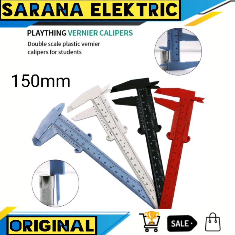 

JANGKA SORONG PLASTIK 150MM VERNIER CALIPER PLASTIC SIGMAT MINI 150 MM