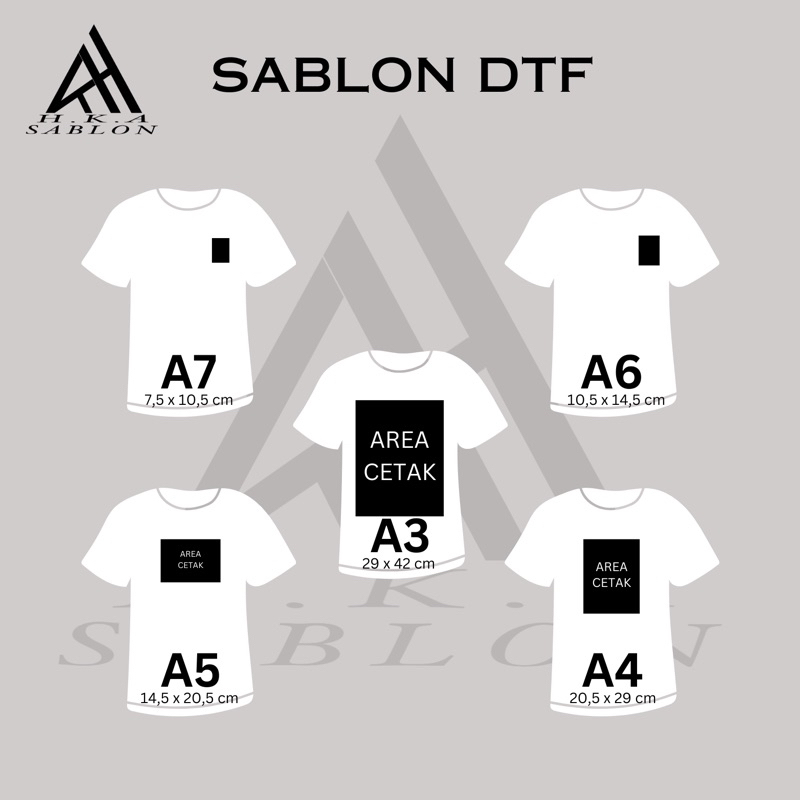 Sablon DTF Custom Murah | bisa menggunakan alat press/setrika | TANPA KAOS